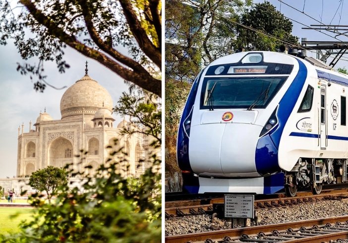 Taj Mahal Day Tour by Gatimaan Express (Train Tour)