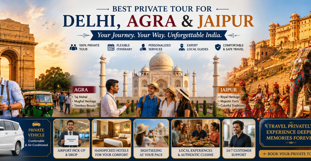 Best Private Tour for Delhi, Agra & Jaipur