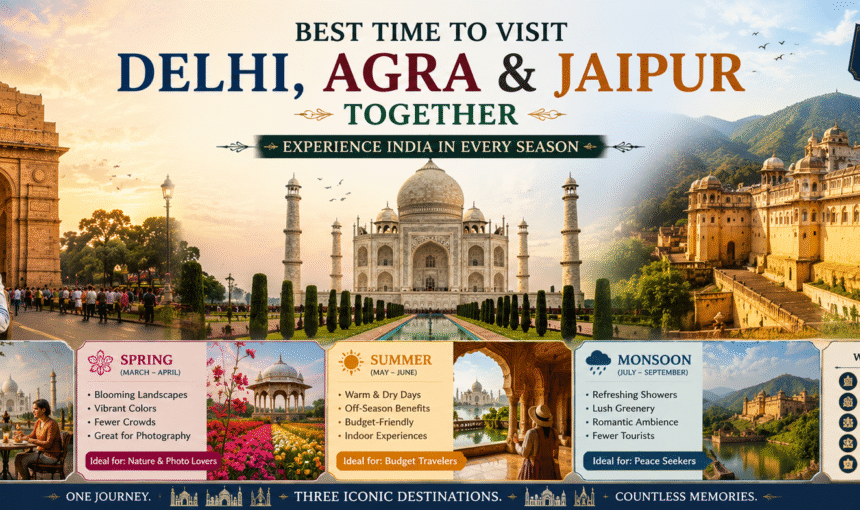 Best Time to Visit Delhi, Agra & Jaipur Together