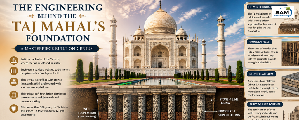 The Engineering Behind the Taj Mahal’s Foundation: How It Has Stood Strong for More Than Three Centuries